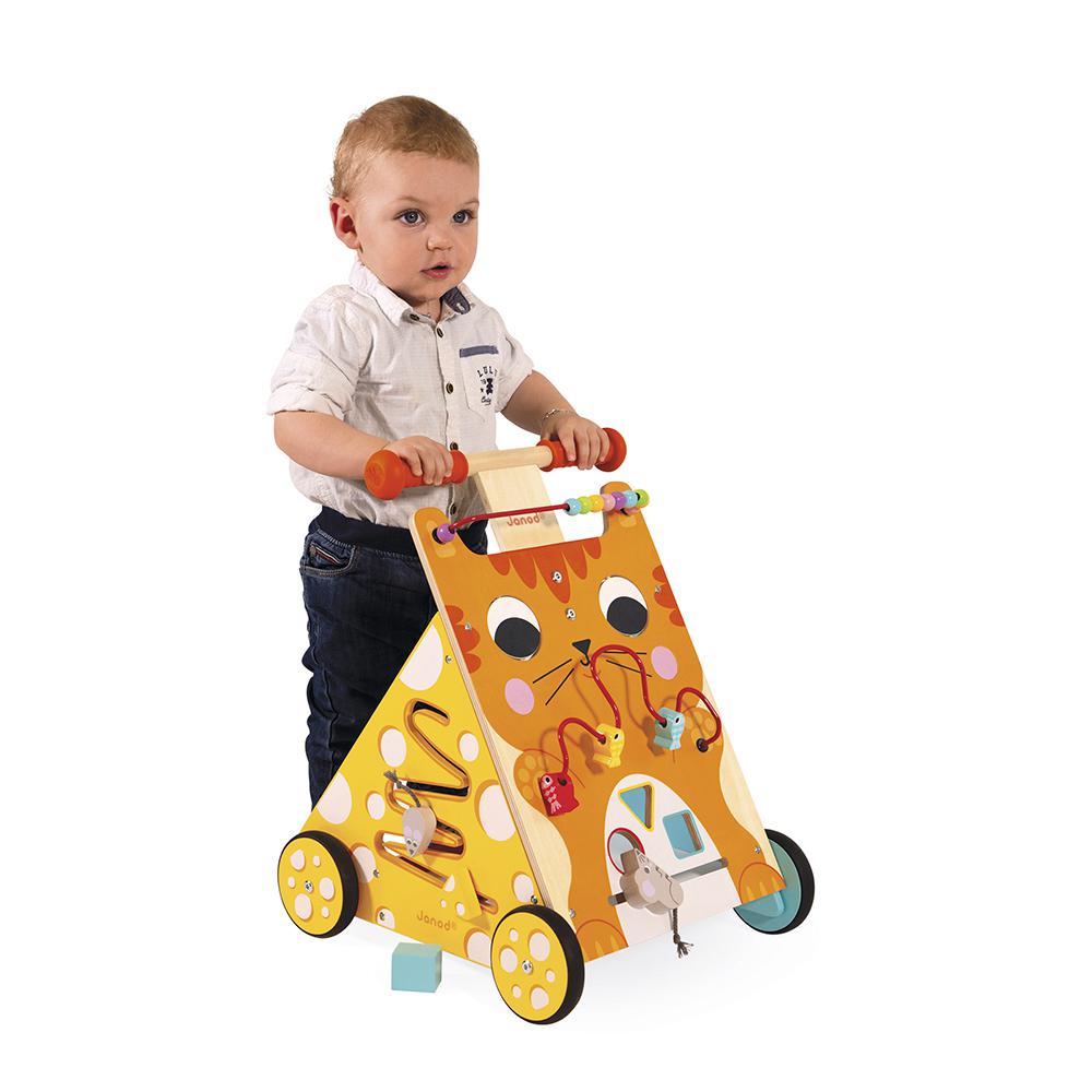 Chariot Multi-Activités Chat (bois)