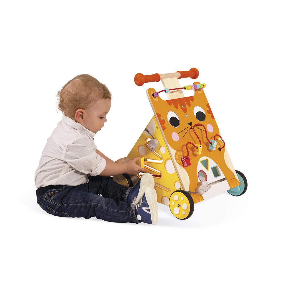 Chariot Multi-Activités Chat (bois)
