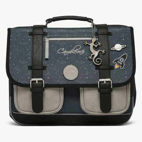 Kids' 2-Compartment School Bag Vintage Urban 38 cm - Caméléon