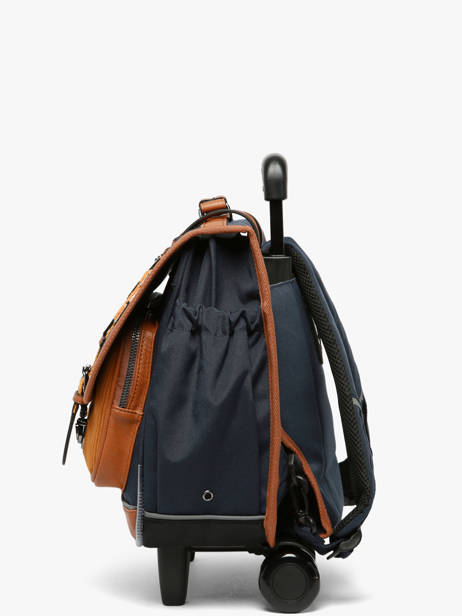 Cartable à roulettes enfant 2 compartiments Vintage Urban 38 cm - Caméléon