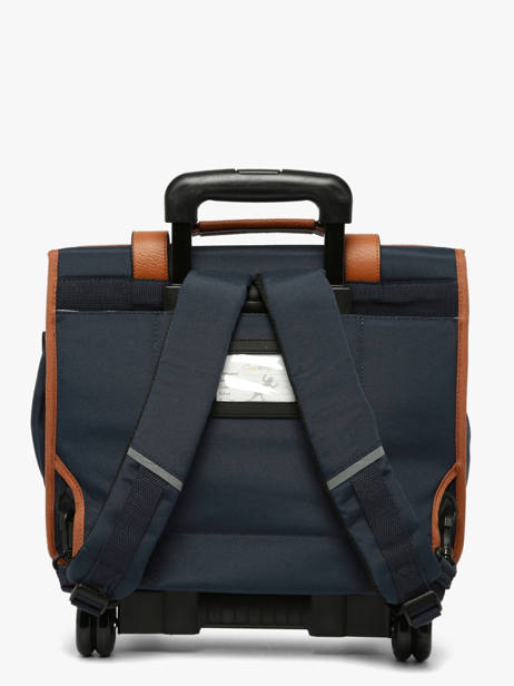 Cartable à roulettes enfant 2 compartiments Vintage Urban 38 cm - Caméléon