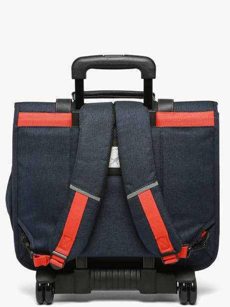 Cartable à roulettes enfant 2 compartiments Vintage Urban 40 cm - Caméléon