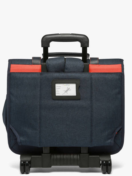 Cartable à roulettes enfant 2 compartiments Vintage Urban 40 cm - Caméléon