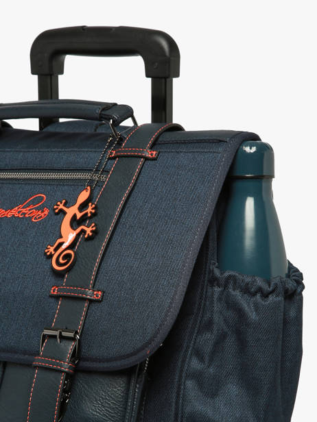 Cartable à roulettes enfant 2 compartiments Vintage Urban 40 cm - Caméléon