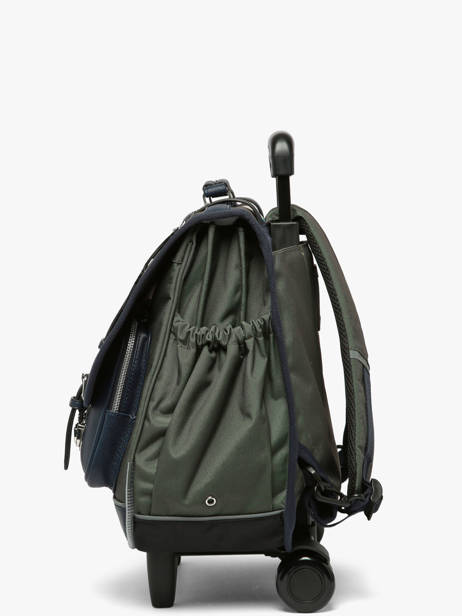 Cartable à roulettes enfant 2 compartiments Vintage Urban 38 cm - Caméléon