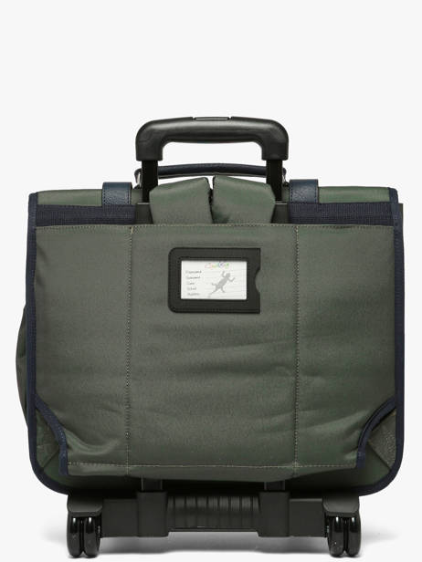 Cartable à roulettes enfant 2 compartiments Vintage Urban 38 cm - Caméléon