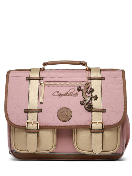 Cartable enfant 2 compartiments Vintage fantasy 38 cm - Caméléon
