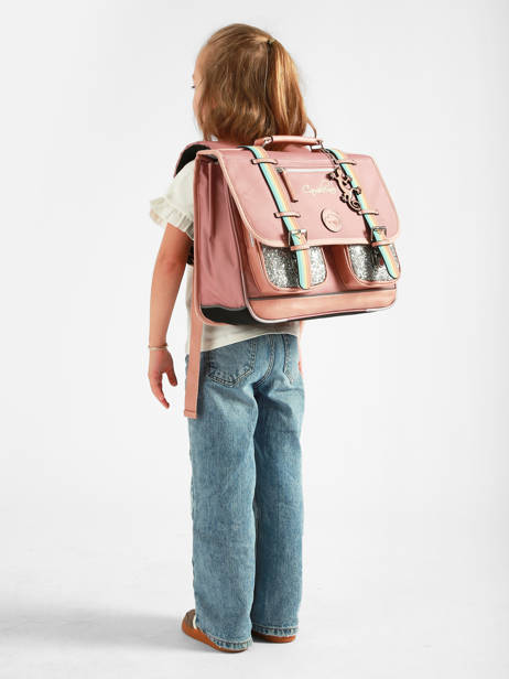 Kids' 2-Compartment Satchel Vintage Fantasy 38 cm - Chameleon