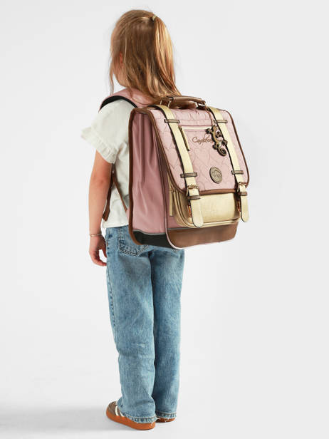 Sac à dos 2 compartiments Vintage fantasy 39 cm - Caméléon