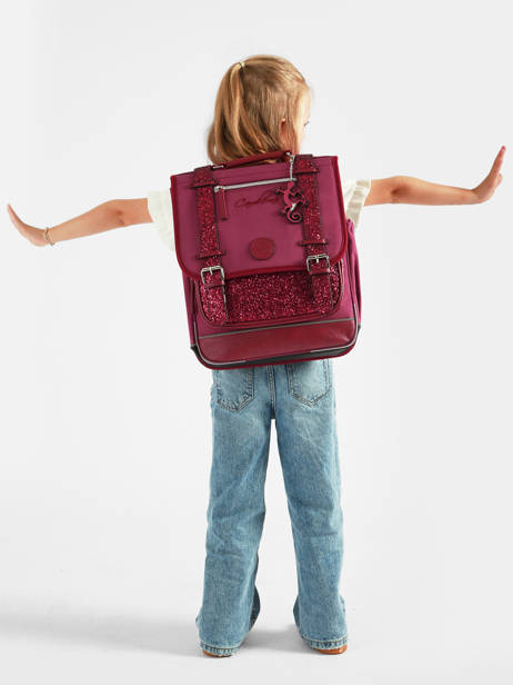 Sac à dos 2 compartiments Vintage fantasy 39 cm - Caméléon