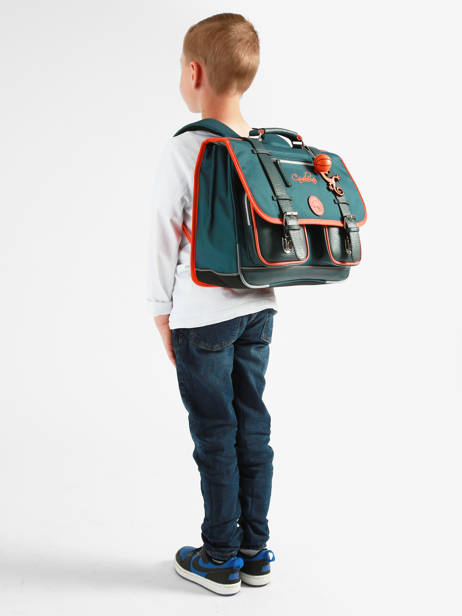 Children's Satchel 2 Compartments Vintage Urban 38 cm - Caméléon