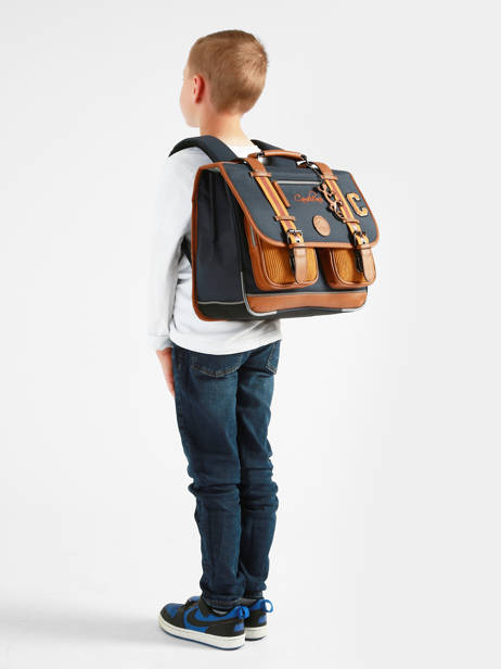 Children's 2-Compartment Satchel Vintage Urban 38 cm - Caméléon