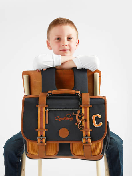 Cartable enfant 2 compartiments Vintage Urban 38 cm - Caméléon