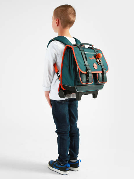 Kinder-Trolley 2 Fächer Vintage Urban 38 cm - Caméléon