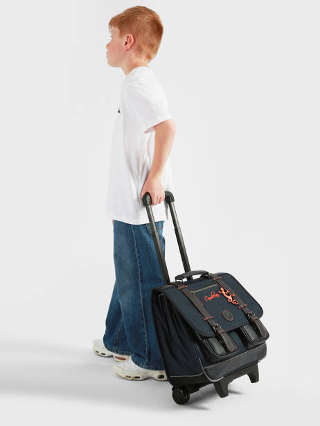Kinder-Trolley mit 2 Fächern Vintage Urban 40 cm - Caméléon