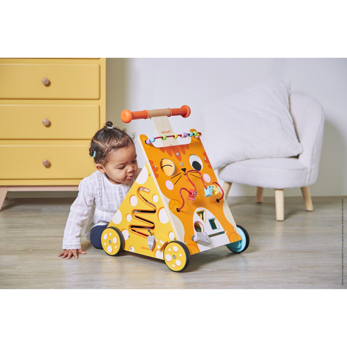 Chariot Multi-Activités Chat (bois)