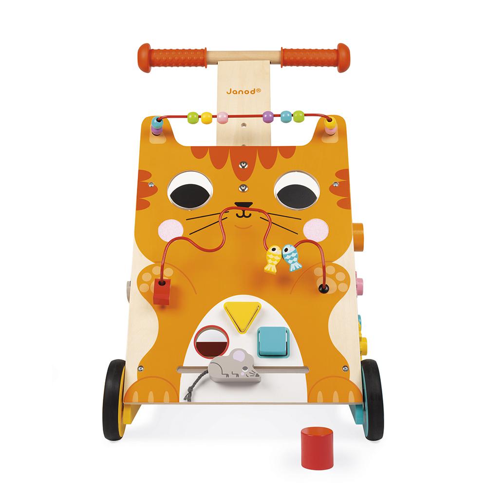 Chariot Multi-Activités Chat (bois)