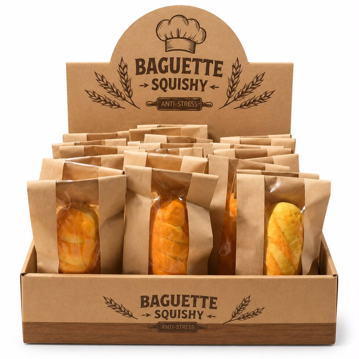 Mini baguette squishy parfumée au pain chaud – WOOM