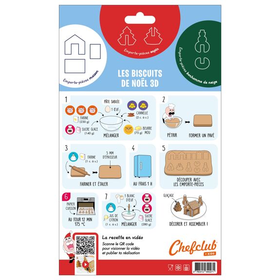 Emporte-pièces - La maison d'hiver 3D