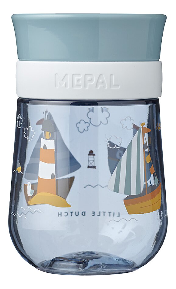 Little Dutch Gobelet d'apprentissage 360° Sailors Bay 300 ml bleu