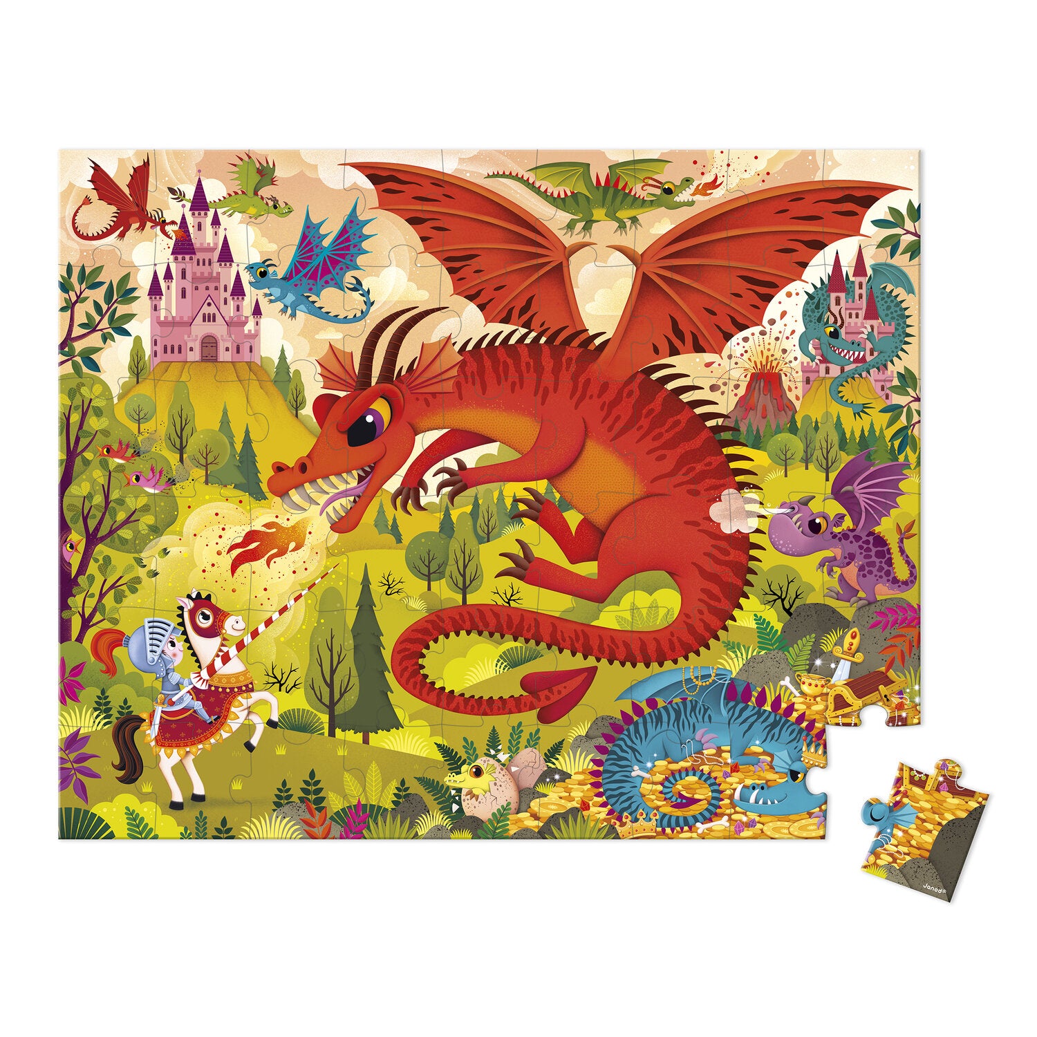 Puzzle royaume de dragons - 54pcs
