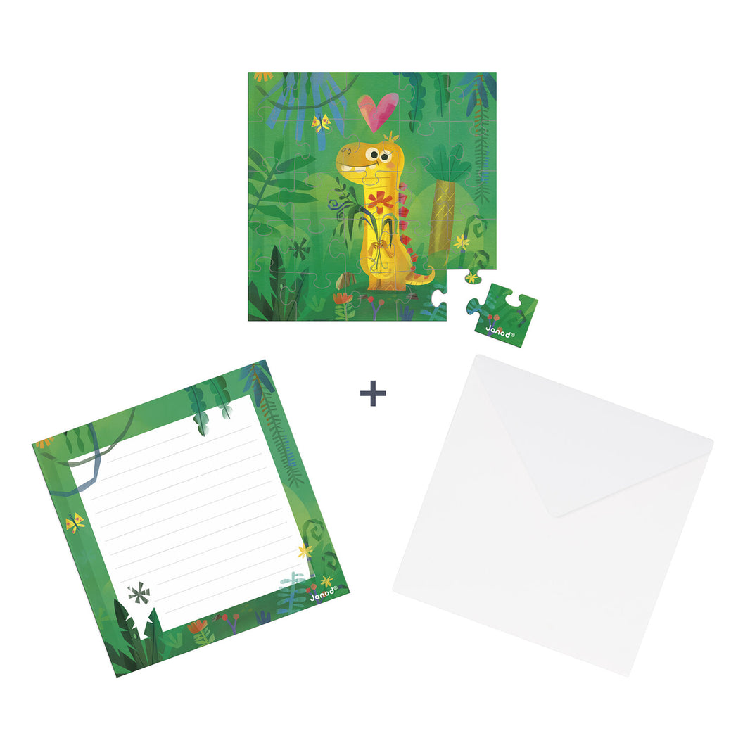 Carte puzzle Dino