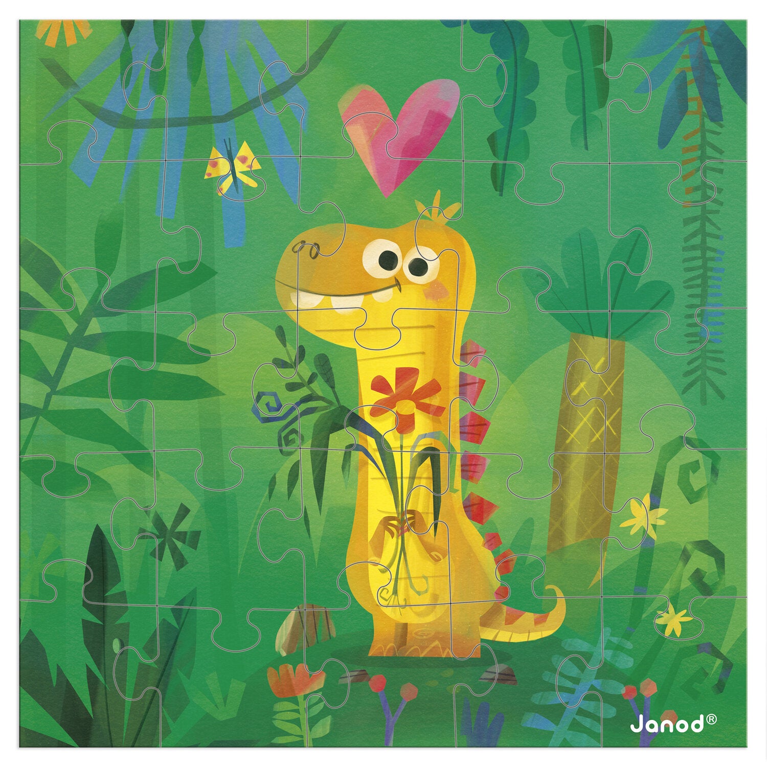 Carte puzzle Dino