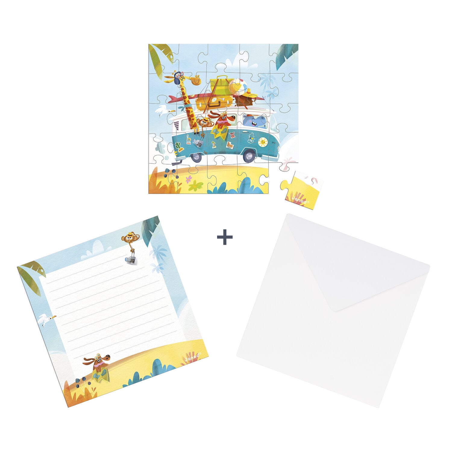 Carte puzzle road trip