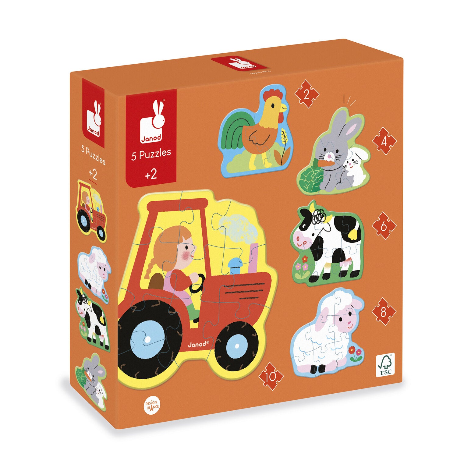 5 Puzzles évolutifs ferme