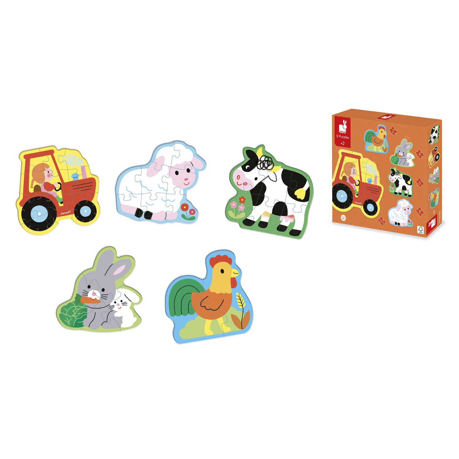 5 Puzzles évolutifs ferme