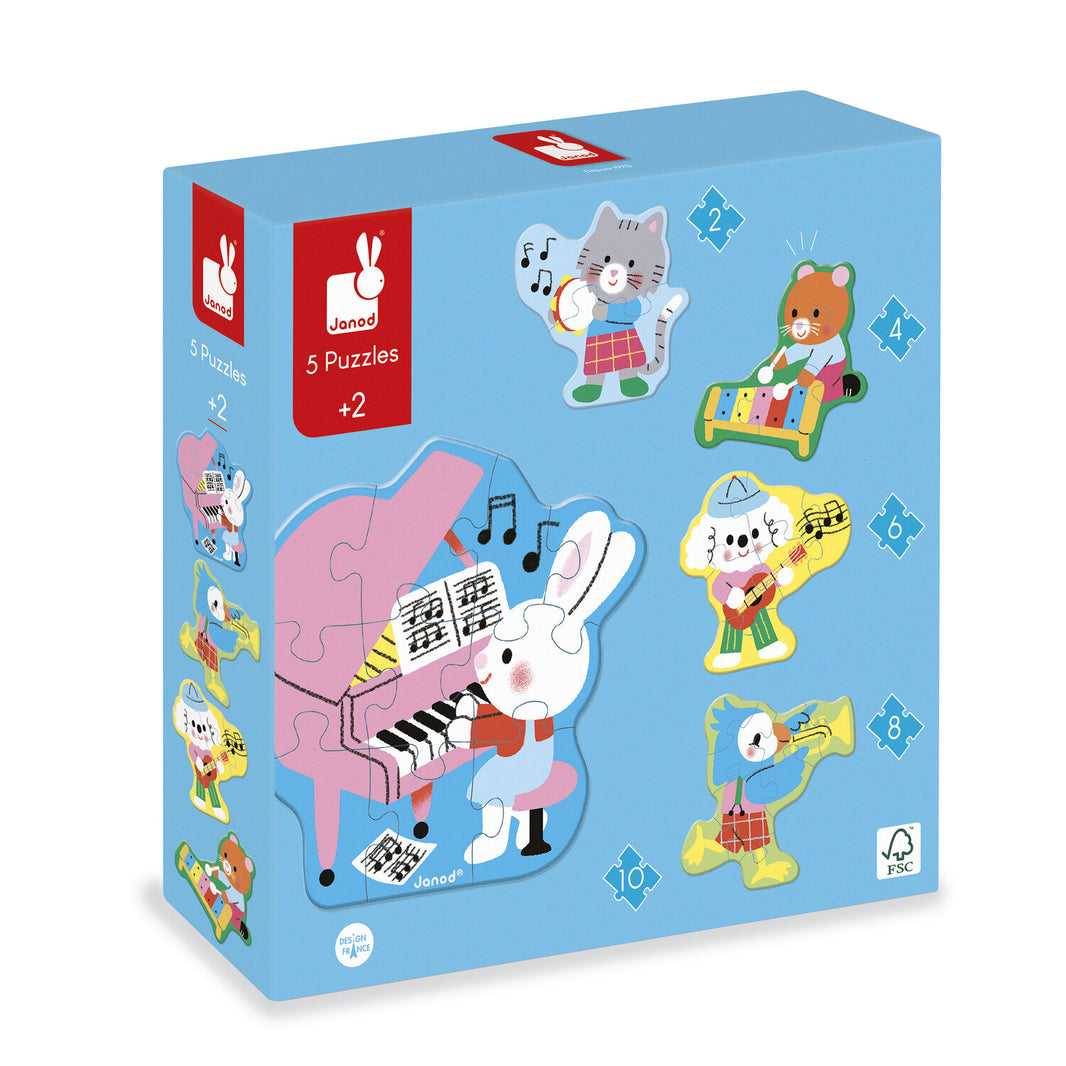 5 Puzzles évolutifs musique