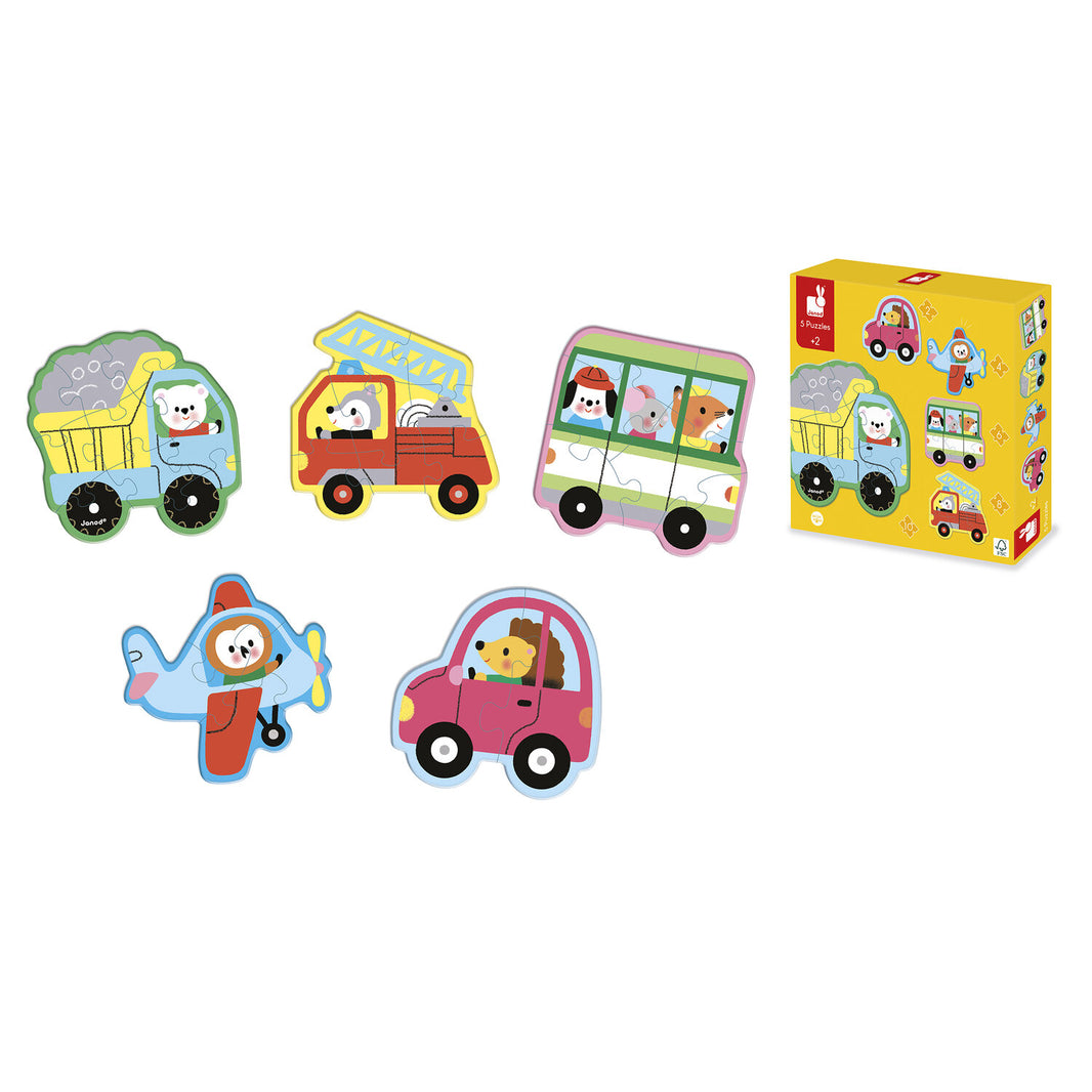 5 Puzzles évolutifs véhicules