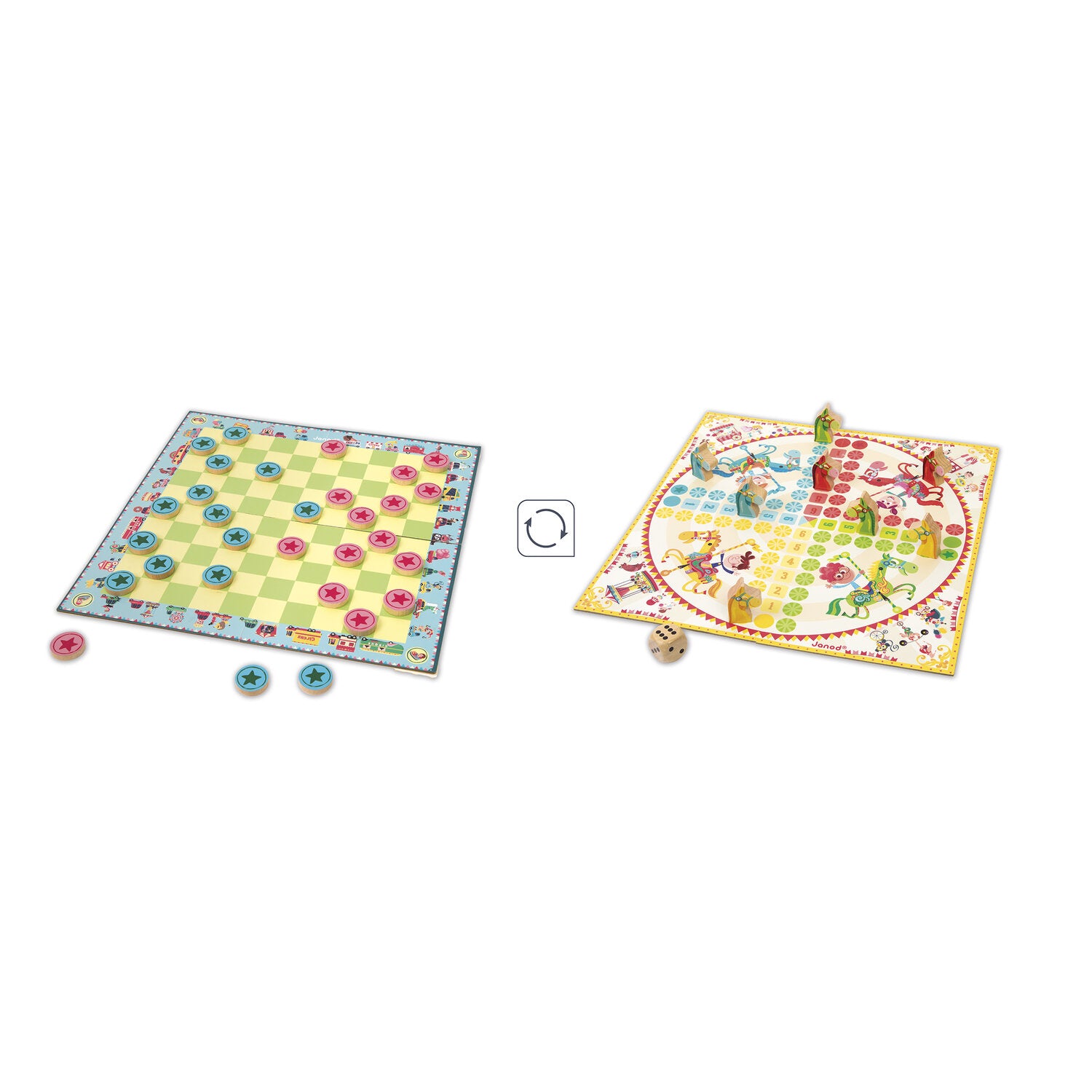 Jeu duo - Petits chevaux et dames