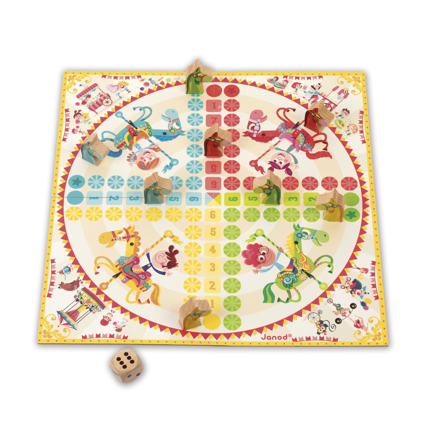 Jeu duo - Petits chevaux et dames