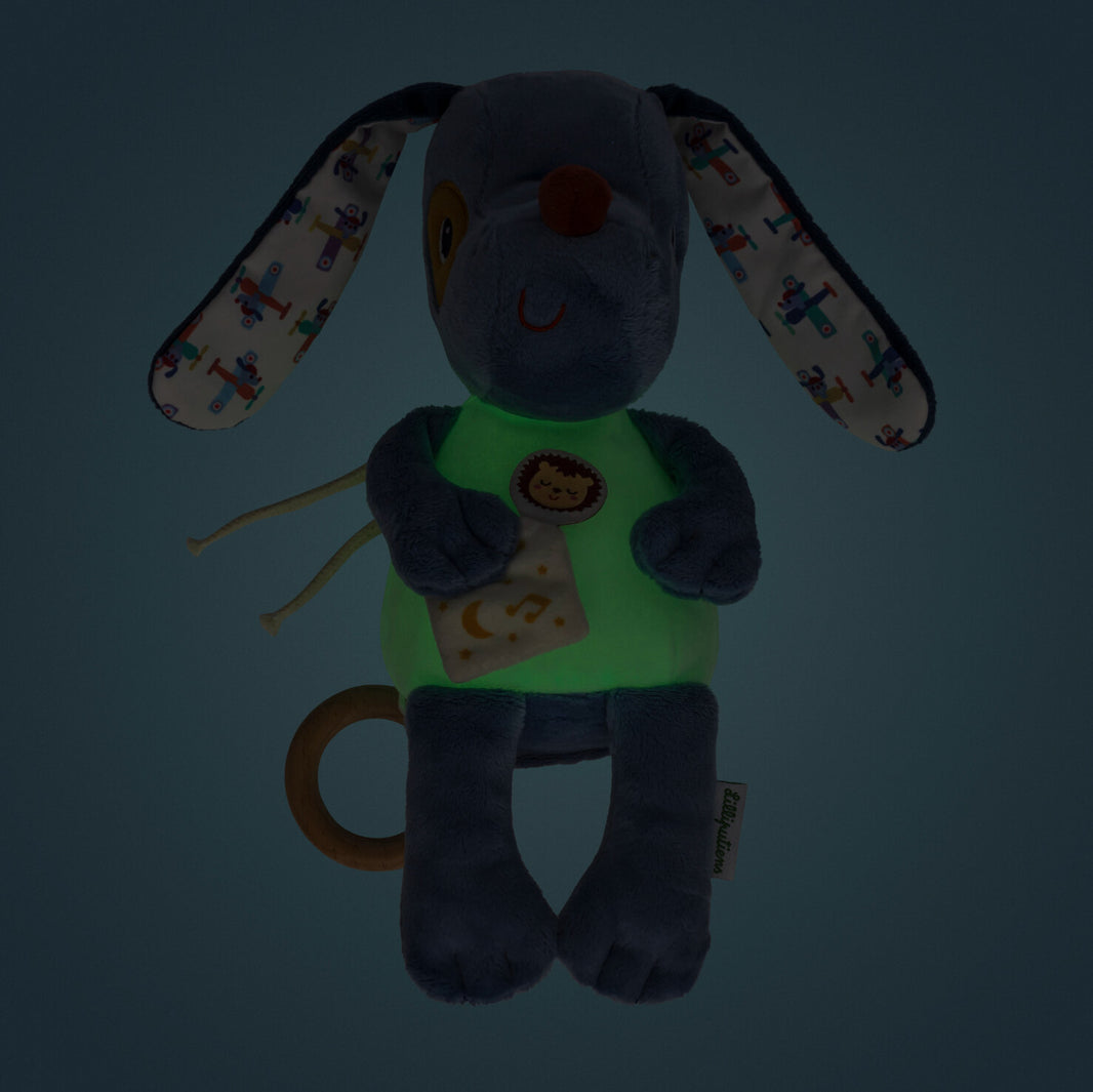 Peluche musicale phosphorescente - Jules le chien