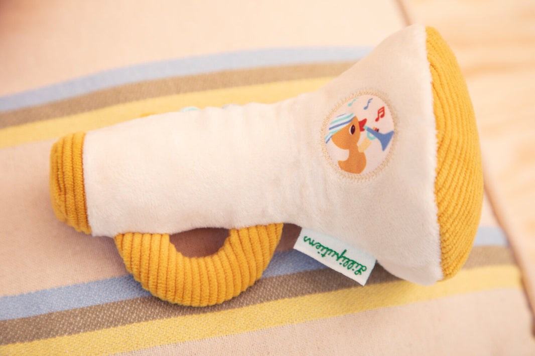 Hochet trompette Gaspard le canard