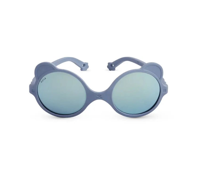 A la plage - Lunettes de soleil OURS’ON – 0-1 ans – Argent – Ki ET LA