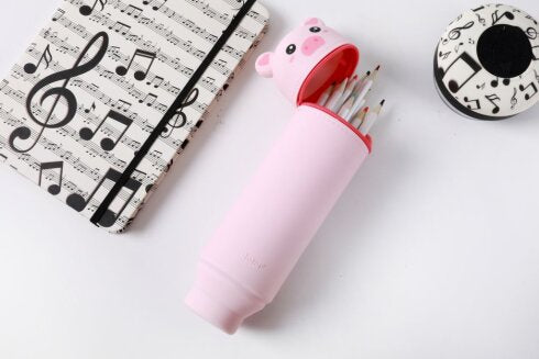 Trousse en silicone - Cochon
