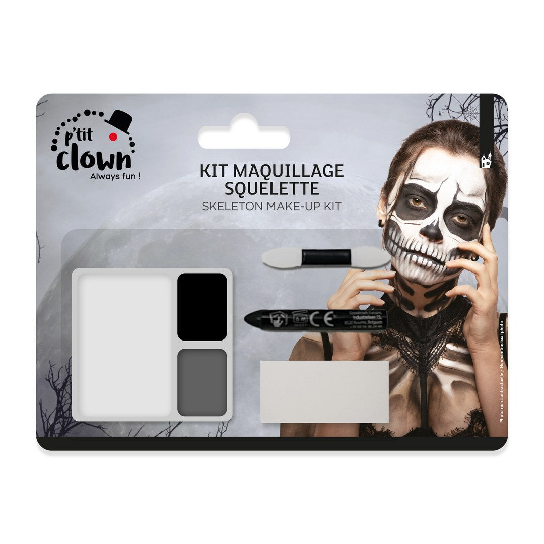 Kit maquillage Squelette Zombie - P’tit Clown