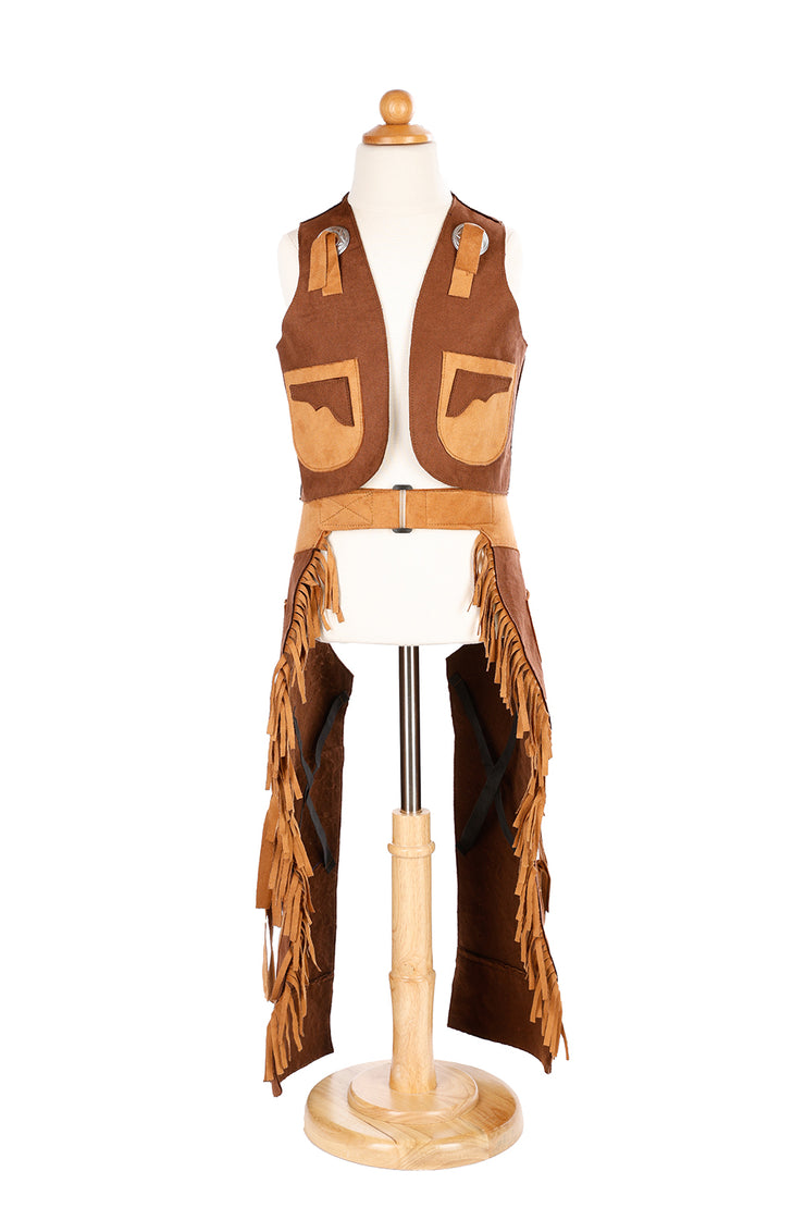 Costume enfant - Cowboy: Veste et chaps (7-8 ans)