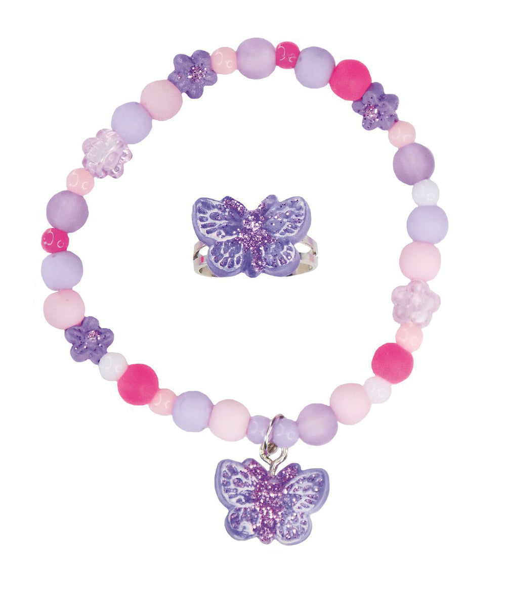 Ensemble bracelet et bague "Butterfly"