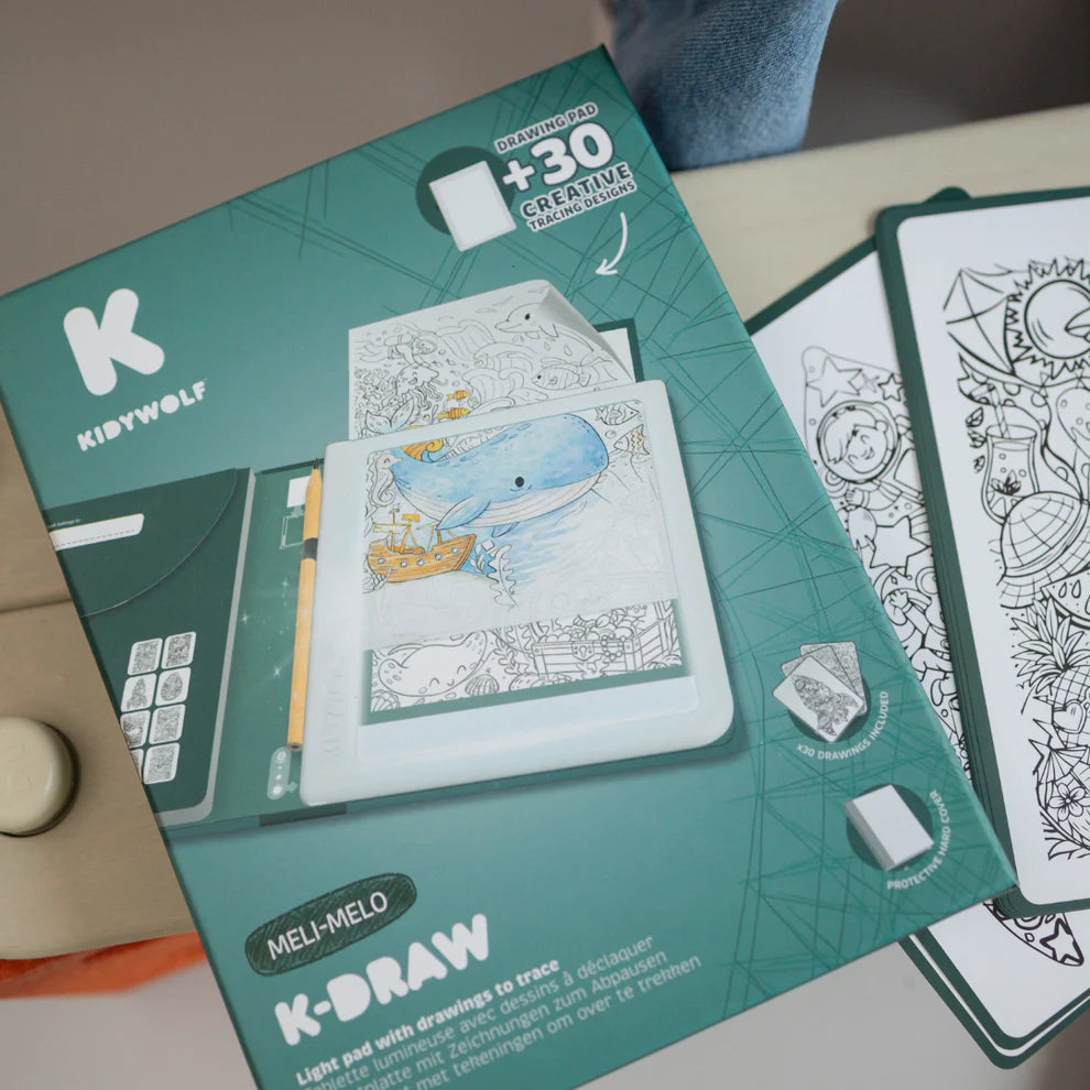 KIDYDRAW-PAD Tablette à dessin lumineuse meli-melo
