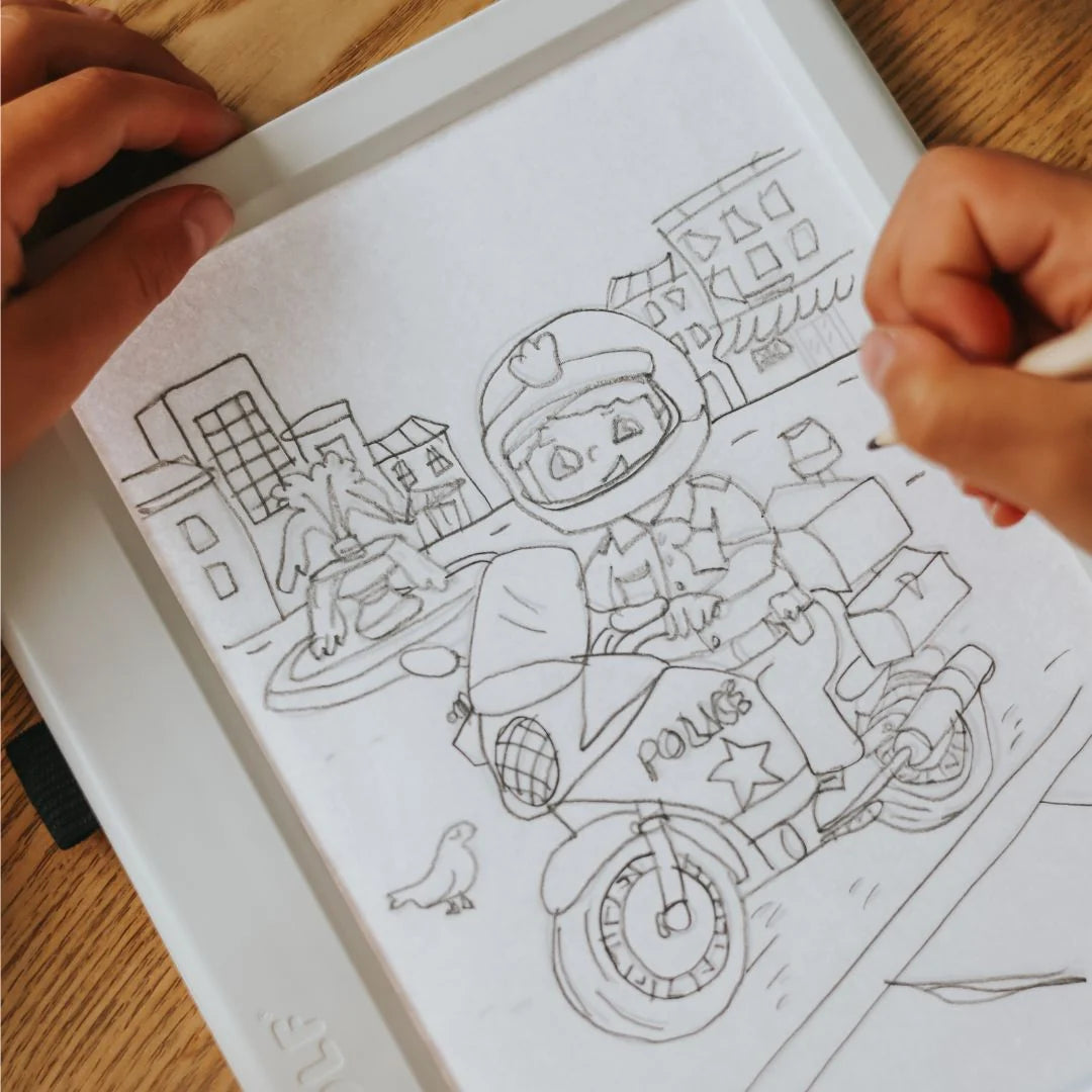 Recharge KIDYDRAW-PAD – Héros du quotidien – Kidywolf