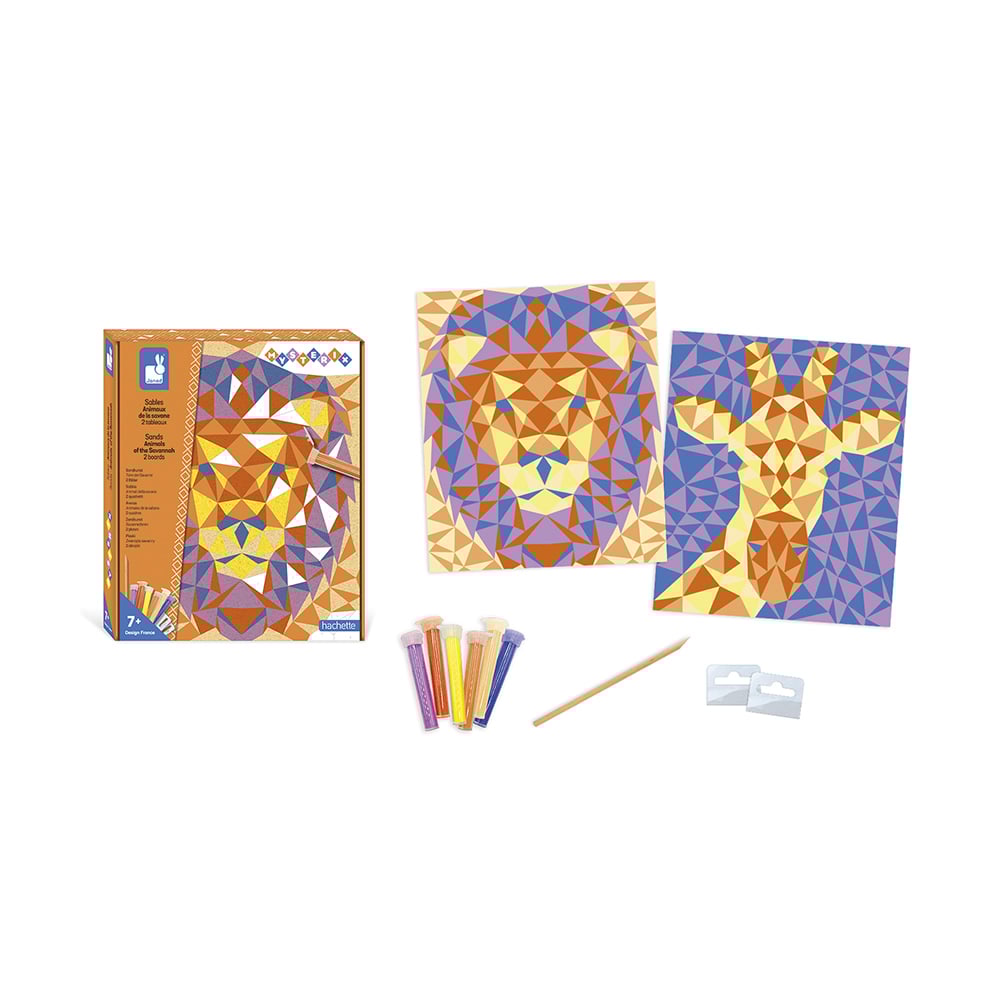 Kit créatif - Coffret Sables Animaux de la Savane