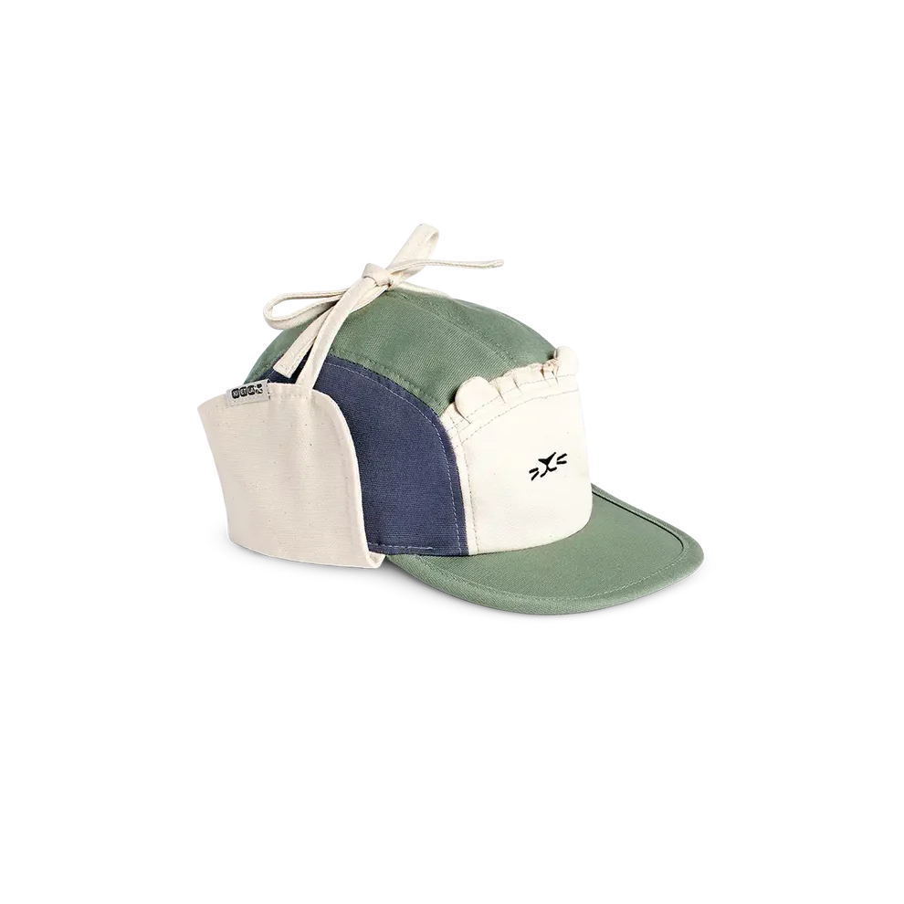 Casquette Camper Cap Lion - Vert et Bleu
