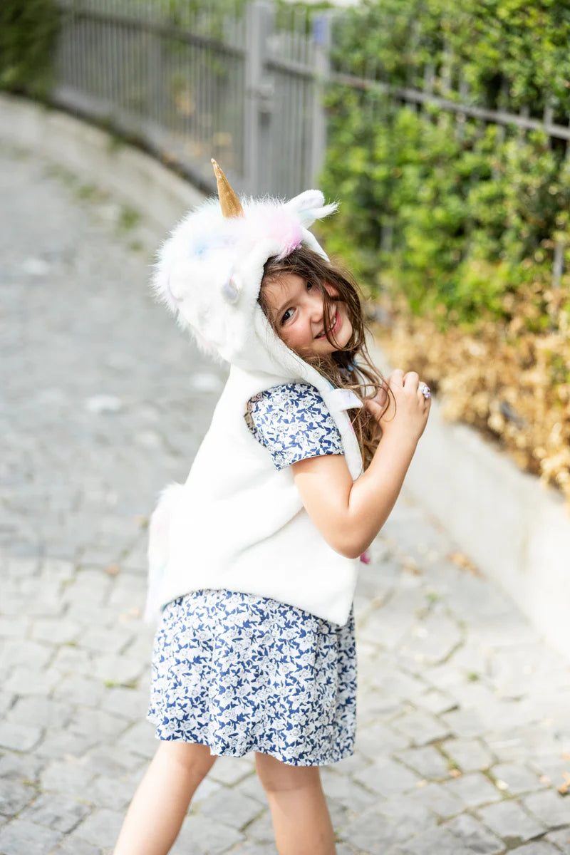 Gilet avec capuche de licorne