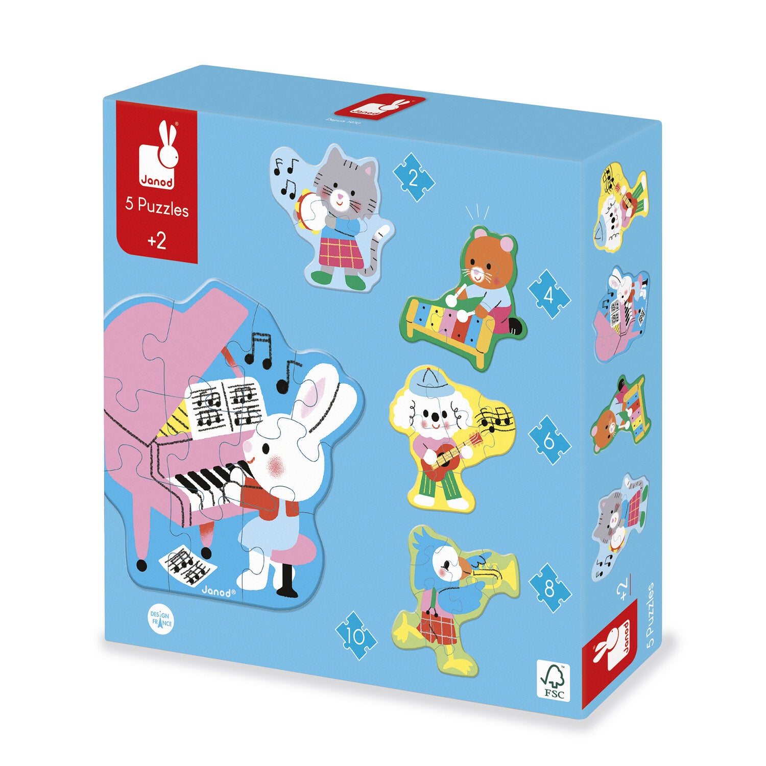 5 Puzzles évolutifs musique