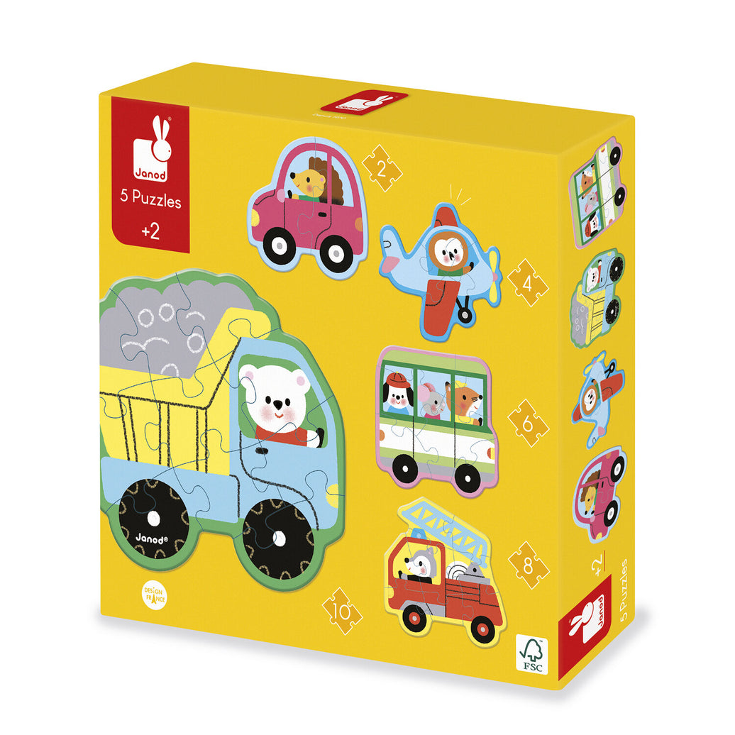 5 Puzzles évolutifs véhicules