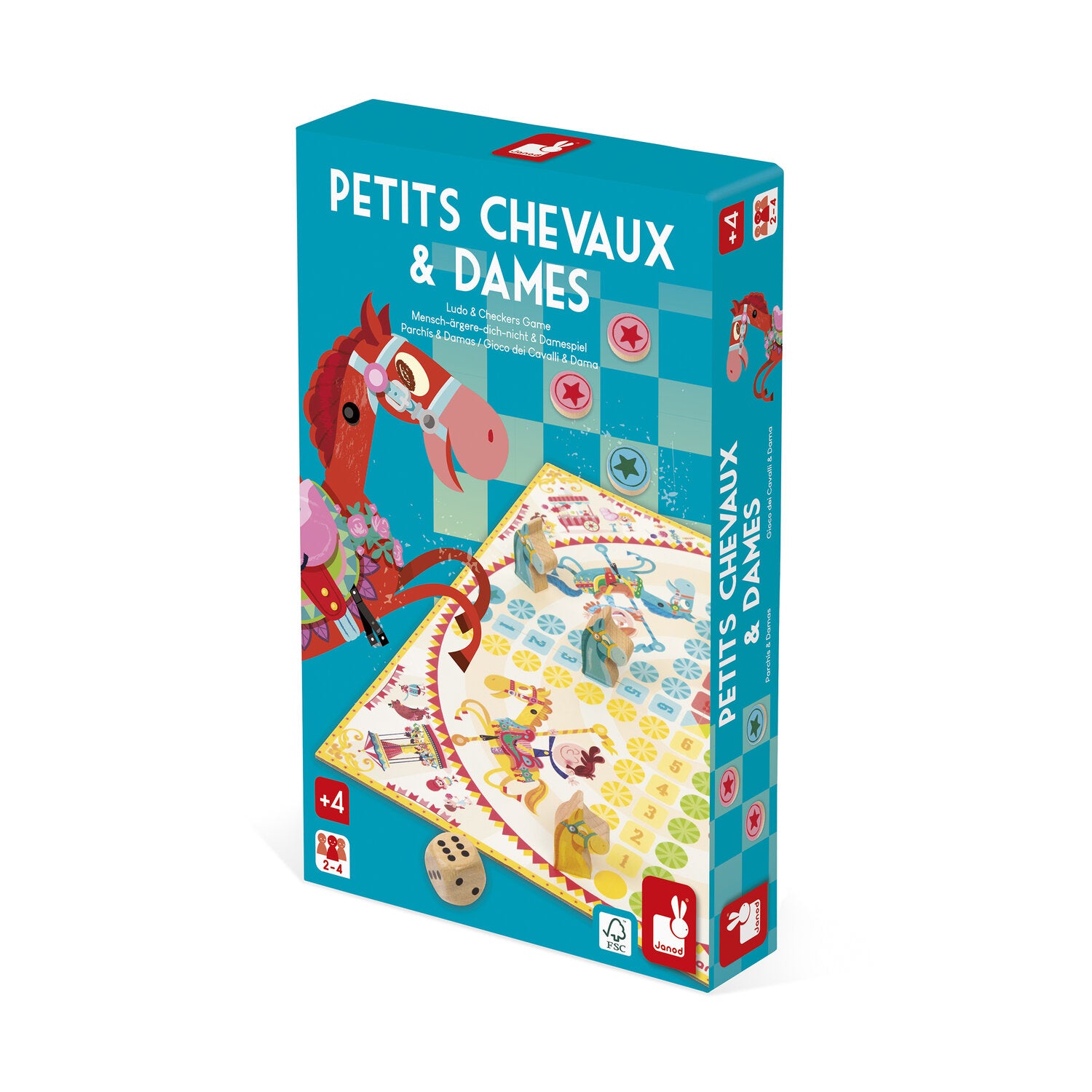 Jeu duo - Petits chevaux et dames