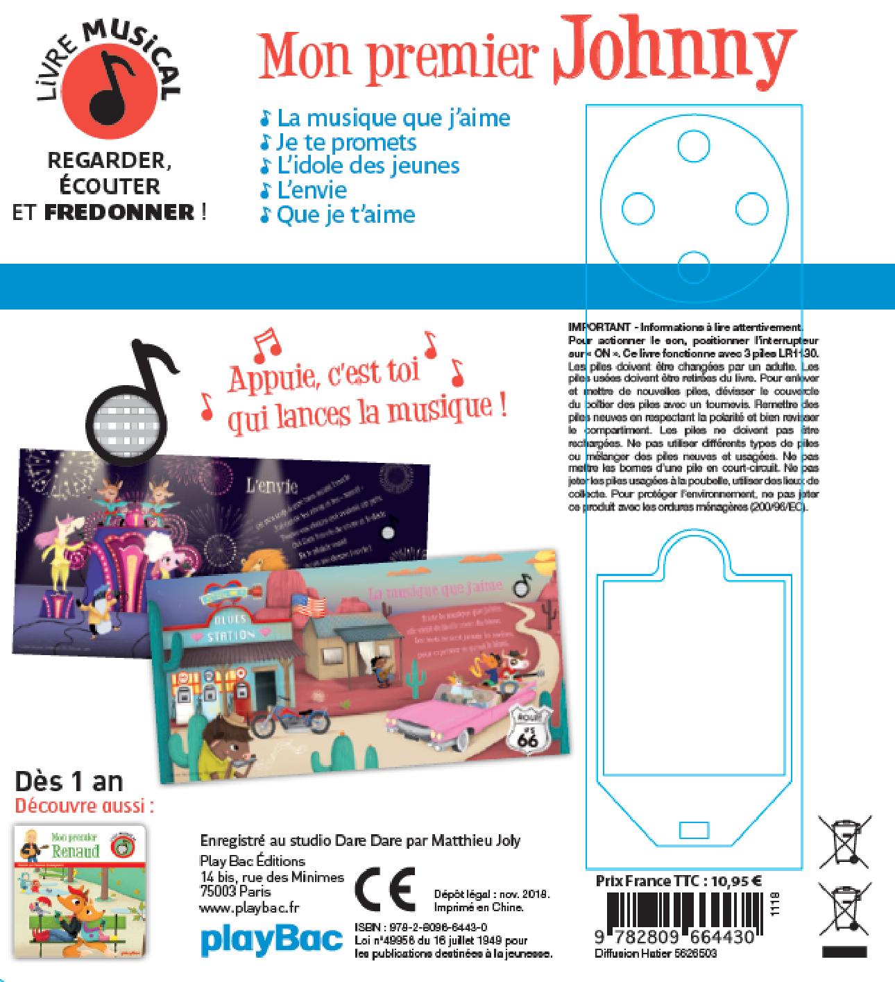 Livre musical – Mon premier Johnny